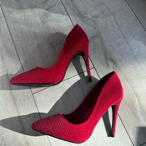Elegant Red Stiletto Heels